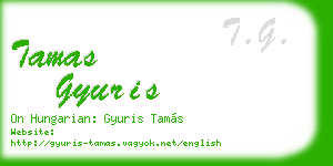 tamas gyuris business card